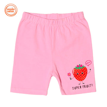 KIDS PLAY SHORT PINK STRAWBERRY - WONDER NATION